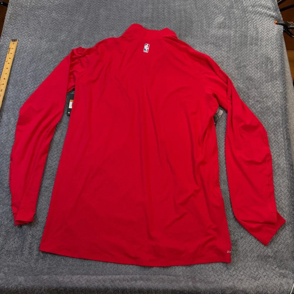 NWT Nike NBA Atlanta Hawks Quarter Zip Men XXLT Red Dri-FIT Performance Pullover